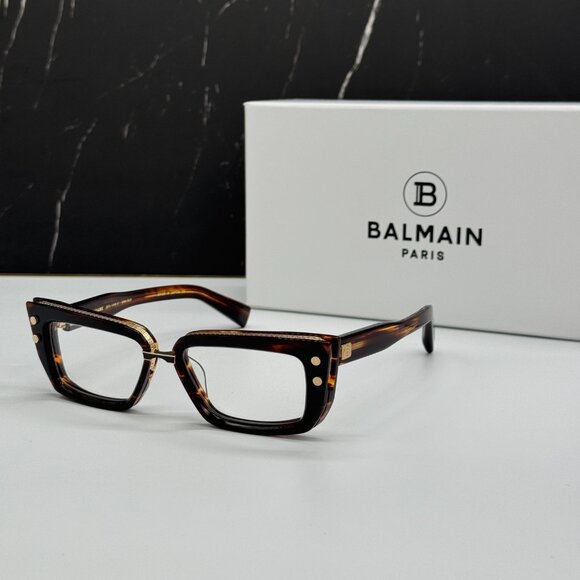 NEW BALMAIN MADAME BPX-134B WOMEN HAVANA BALMAIN EYEGLASSES - Picture 1 of 12